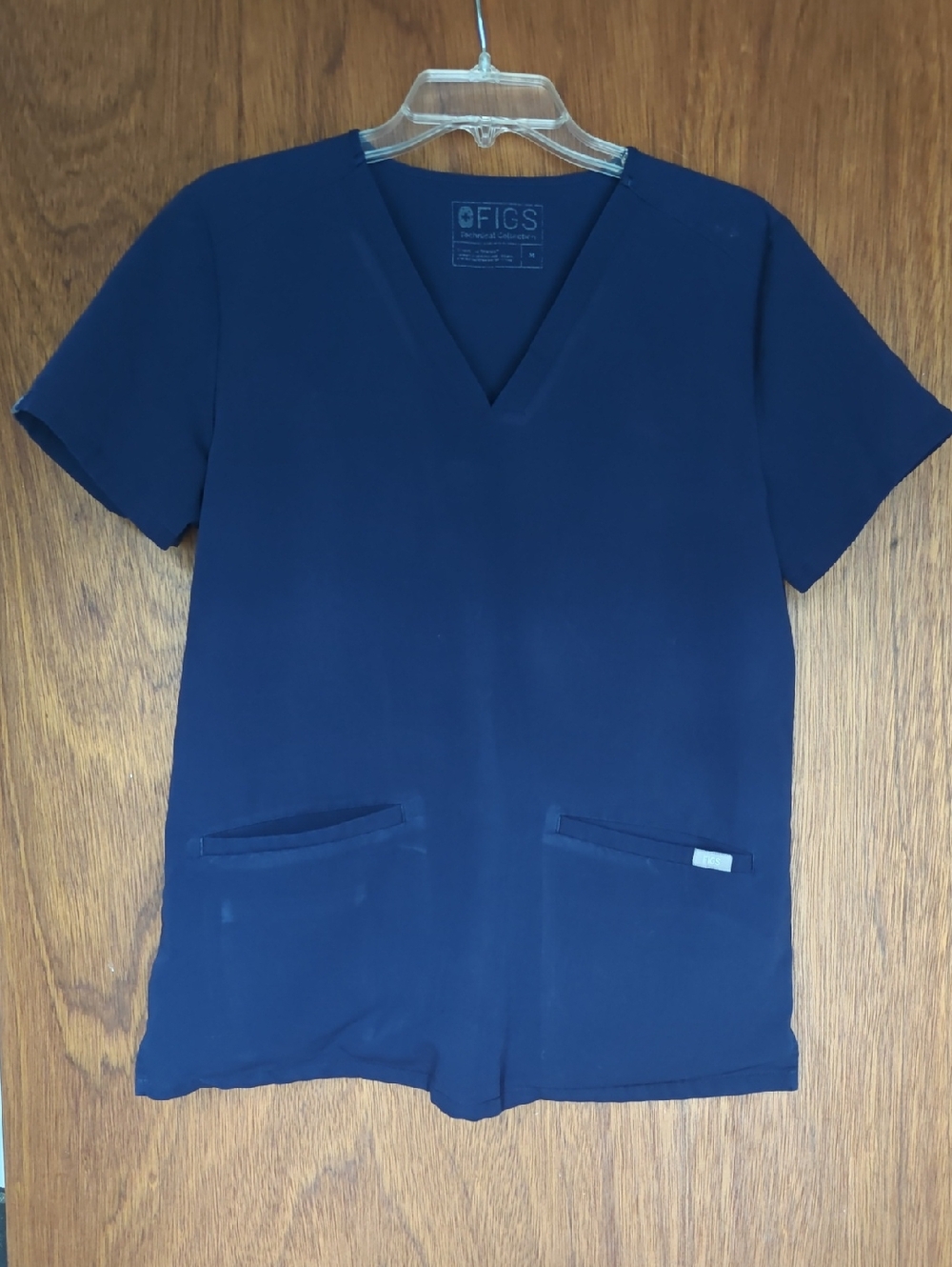 Figs Navy V-Neck Medical Top